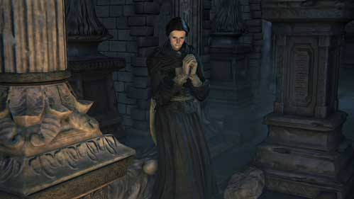 bloodborne lady in white dress crying Adella the Nun ProductID: 116102