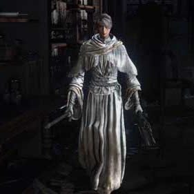 bloodborne kill lady in white dress Iosefka Cinched Waist Maxi Dress