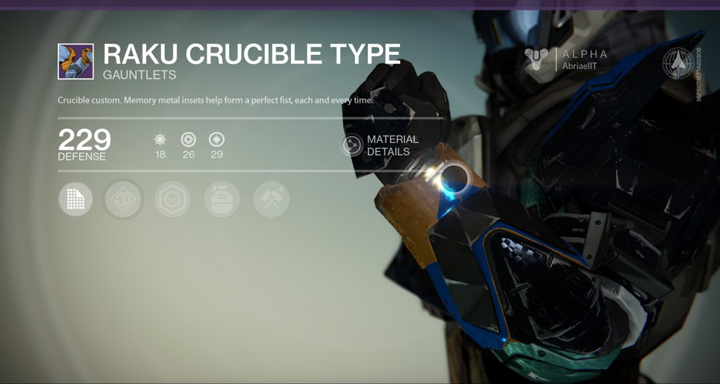 Crucible Handler Raku Crucible Type | Destiny Wiki