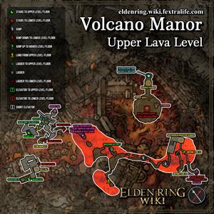 Mangal de volcán nivel de lava superior mapa de mazmorras elden ring wiki guide 300px