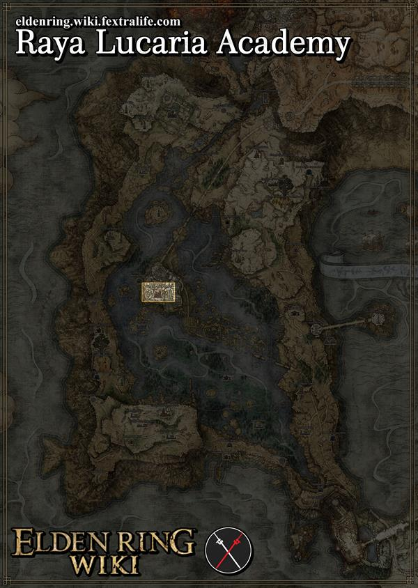 raya lucaria academia mapa de ubicación elden ring wiki guide 600px