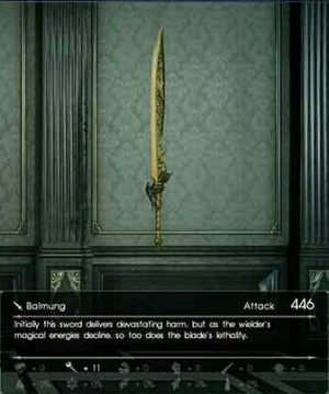 Balmung | Final Fantasy XV Wiki