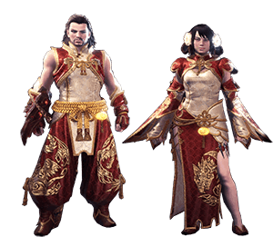 mhw chinese dress layered armor Oolong ivory evening dress