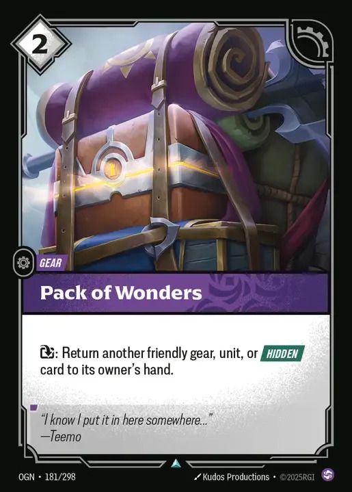 OGN-181 Pack of Wonders | Riftbound: League of Legends TCG Wiki