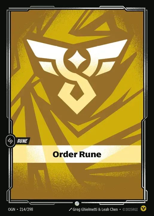 OGN-214 Order Rune | Riftbound: League of Legends TCG Wiki
