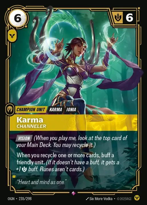 OGN-235 Karma Channeler | Riftbound: League of Legends TCG Wiki