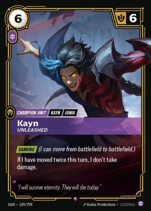 OGN-189 Kayn Unleashed | Riftbound: League of Legends TCG Wiki