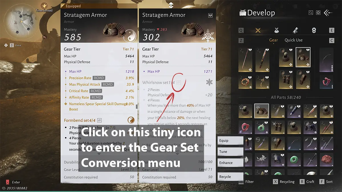 Gear Sets | Where Winds Meet Wiki