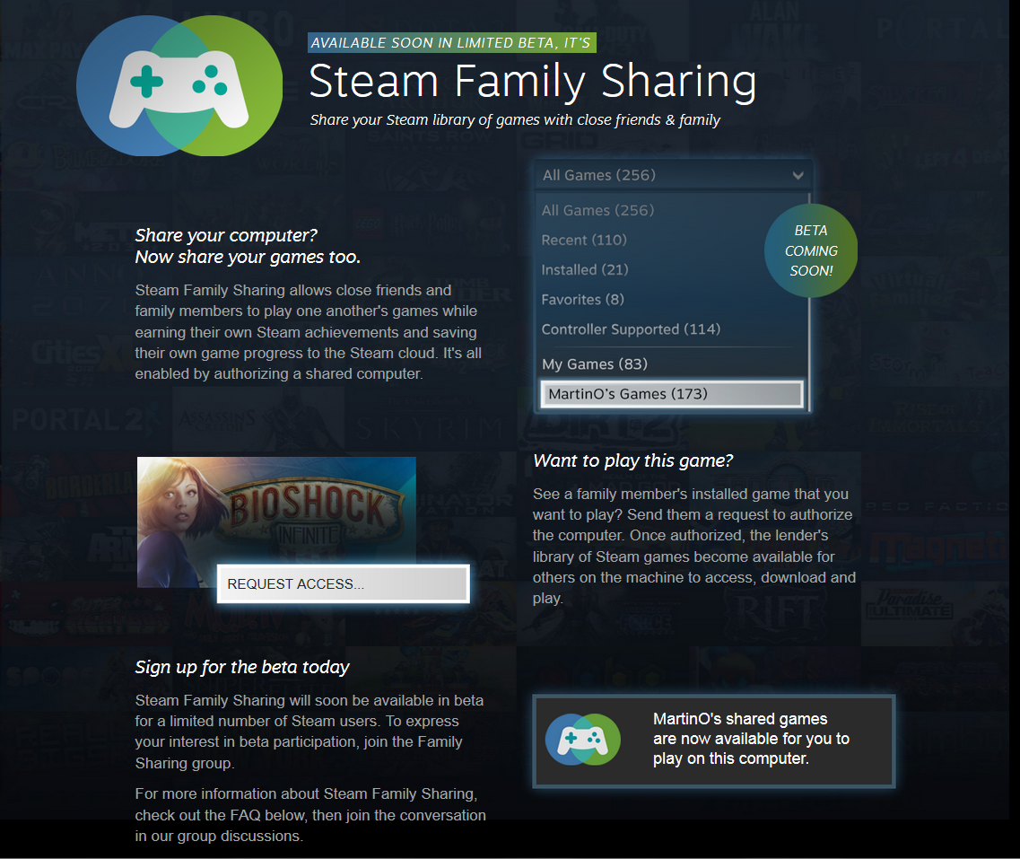 Family Sharing Announcement