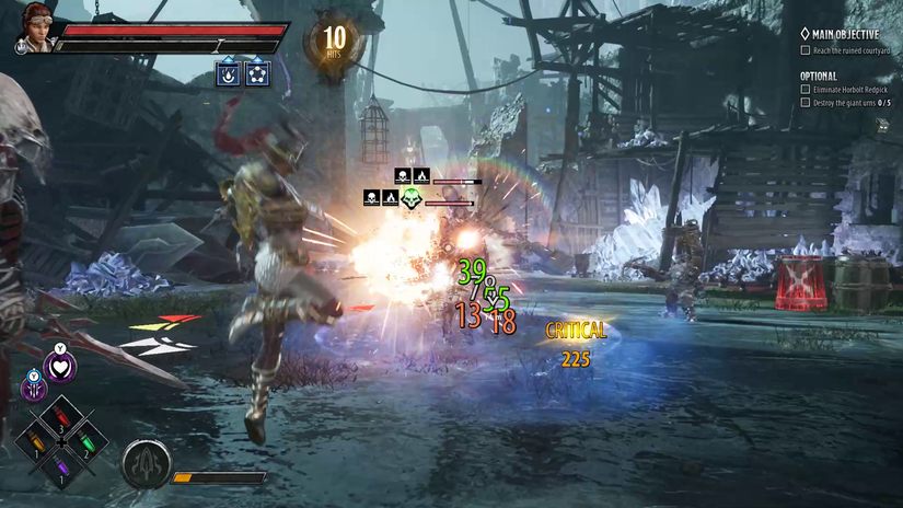 DA Catti in Combat with Elemental Damage