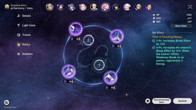 Honkai: Star Rail Asta Build Guide