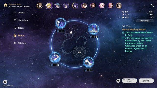 Honkai: Star Rail Hook Build Guide