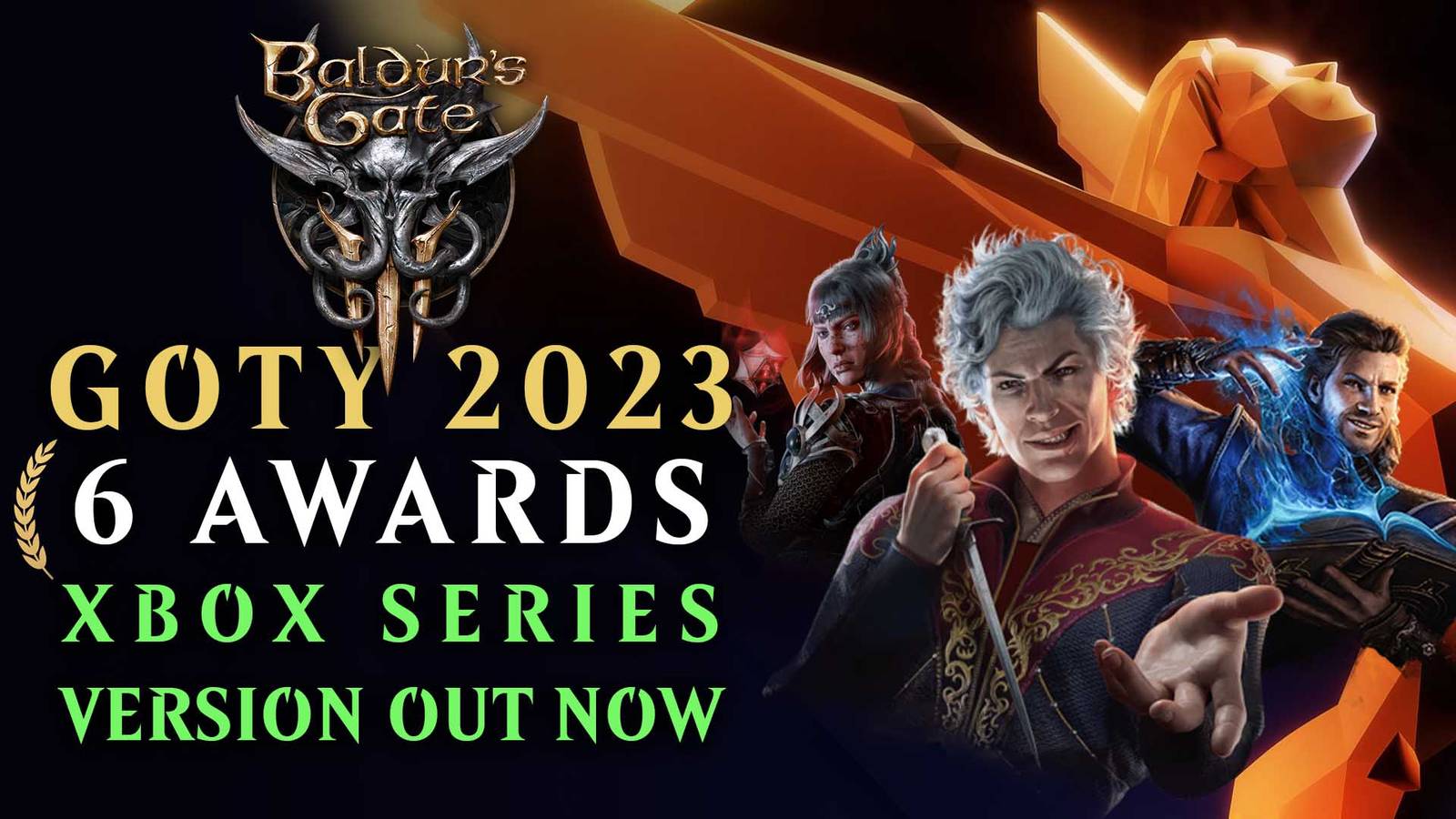 Baldur's Gate 3 Named GOTY at The Game Awards 2023