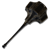 The Black Steel Greathammer scales primarily with Strength, Dexterity and Faith and is a good Weapon for Faith builds that are looking for a massive weapon that also scales with Strength and Dexterity.