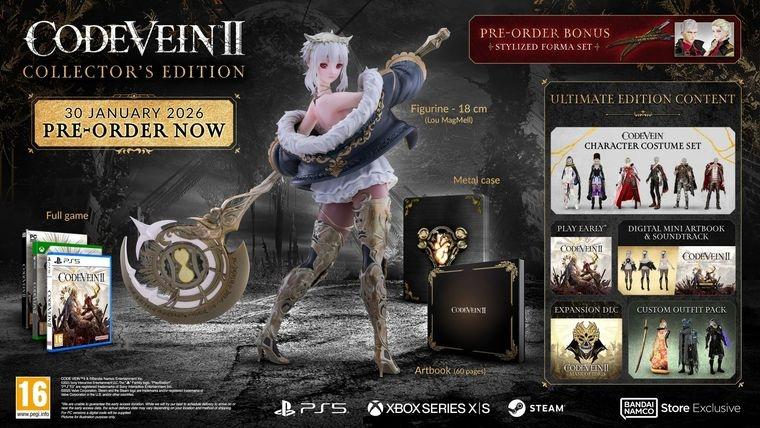 Code 2 Two Merchandise How To Play Code Vein 2 Early Access: Dates, Release Times, and Prices