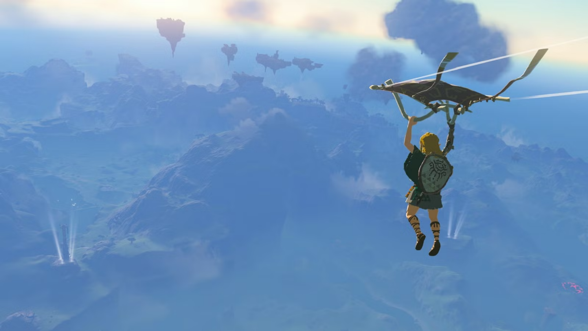 link on his glider