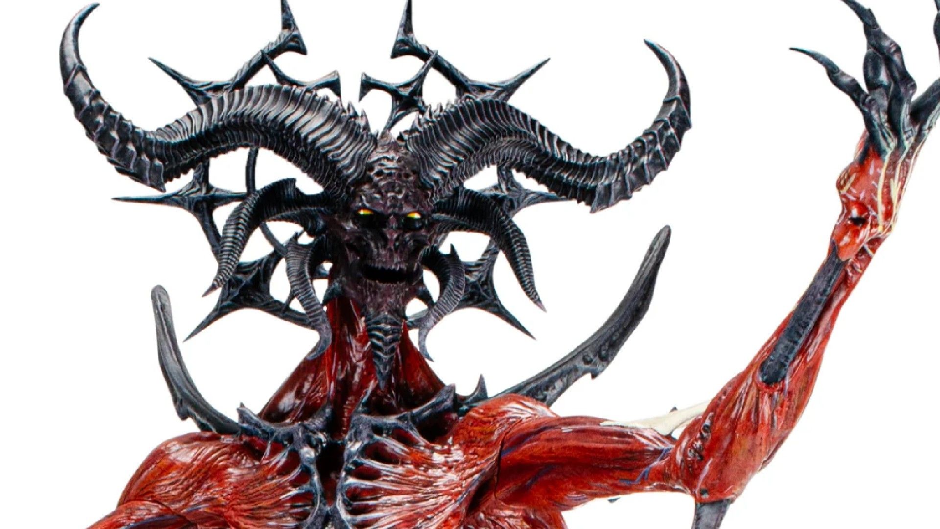 An image of the new Mephisto Diablo IV statue for sale by Blizzard