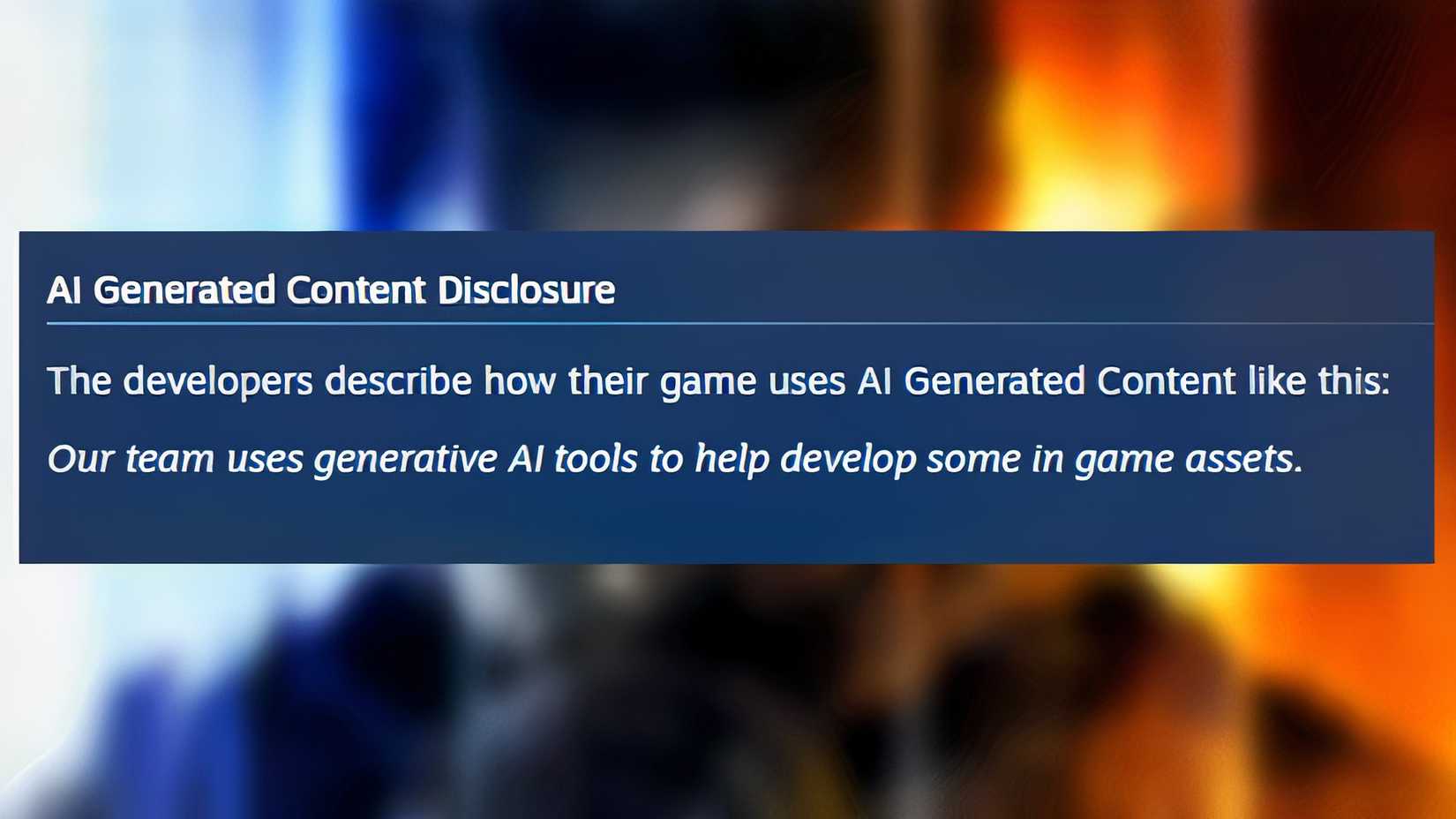 Call of Duty: Black Ops 7's AI-generated content disclosure on Steam