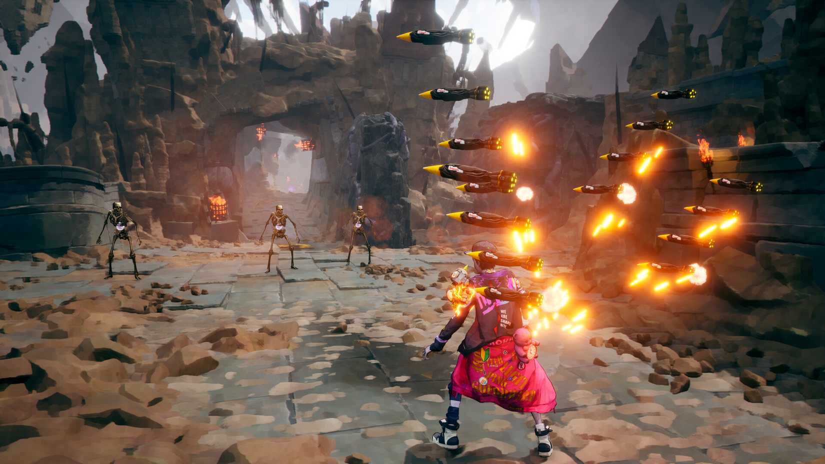 davy shooting rockets