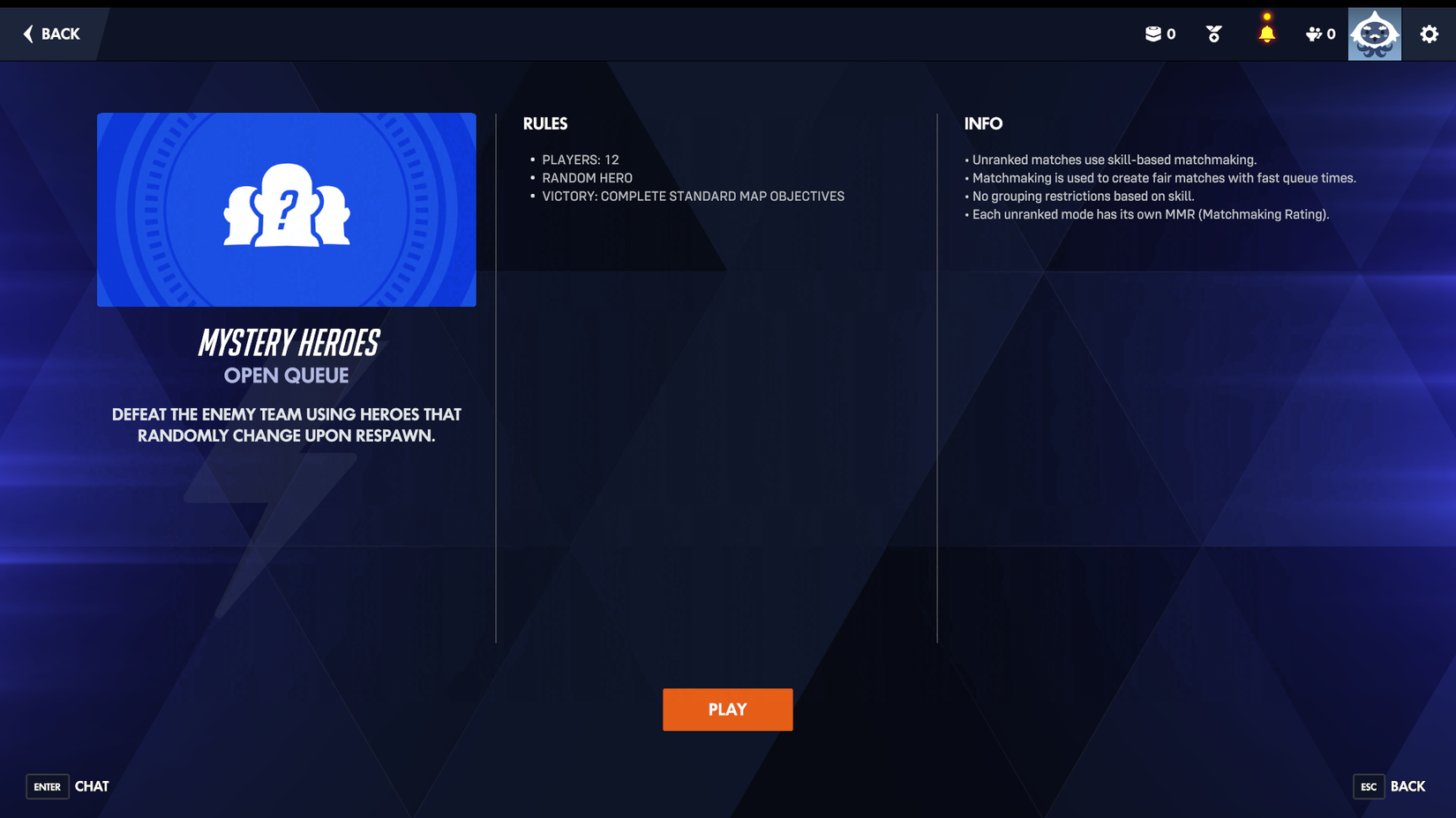 mystery heroes game mode details