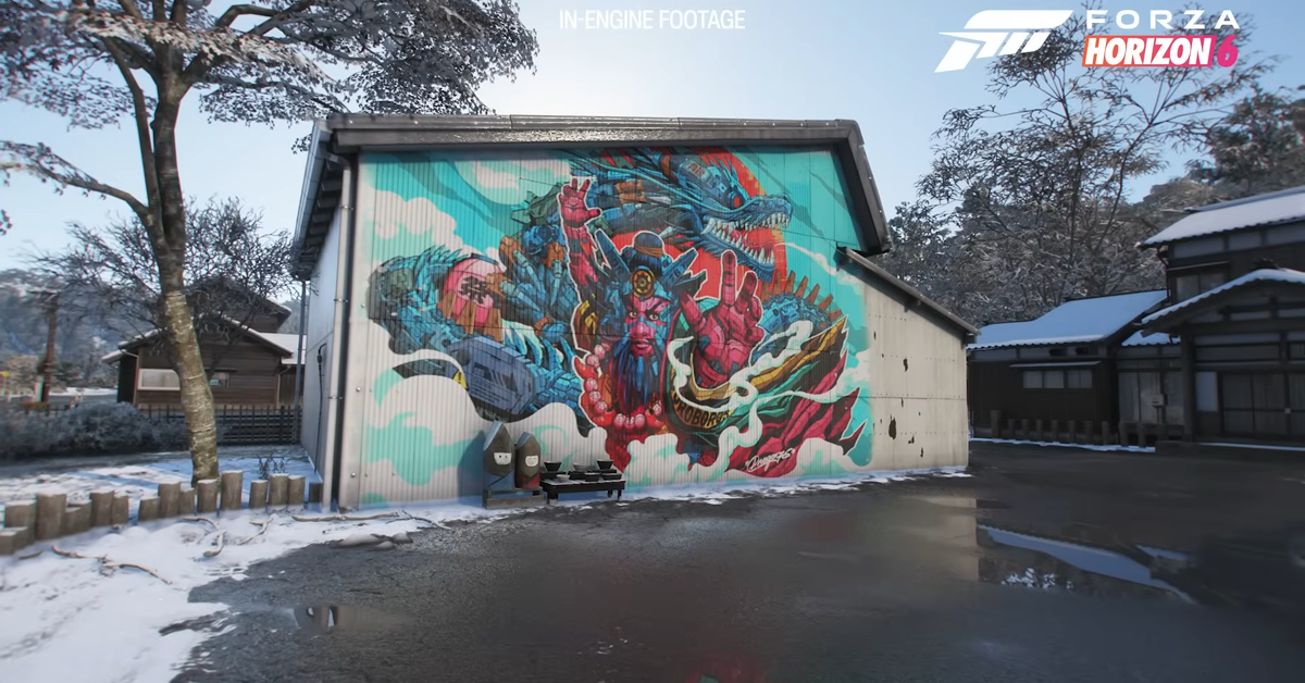 Forza Horizon 6 Art of Driving Murals Showcase Japan Artists and