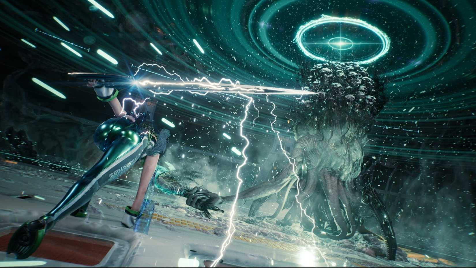 eve fighting a monster