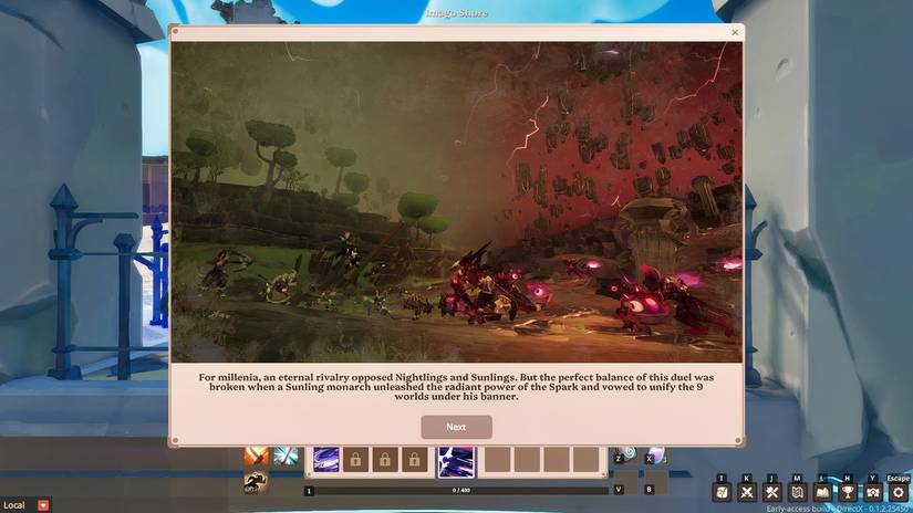 Image depicting lore exposition in Farever