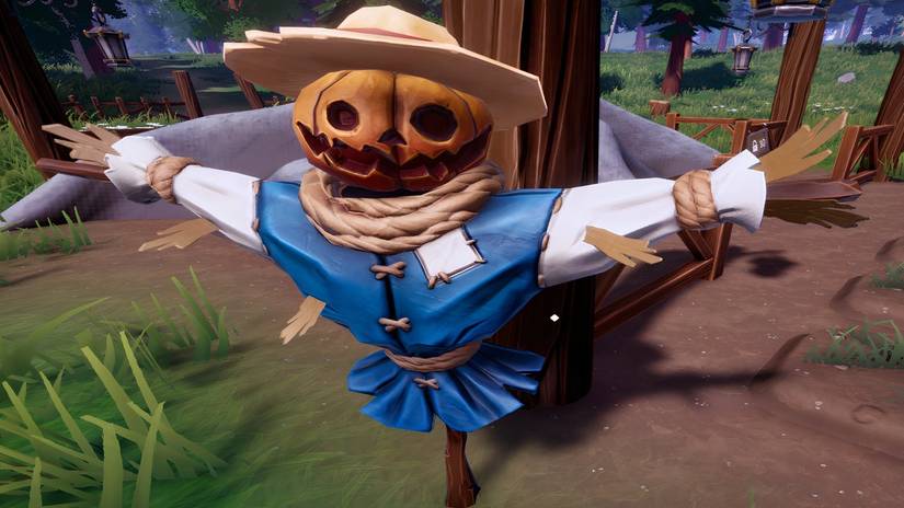 Image showing the talking scarecrow in the game