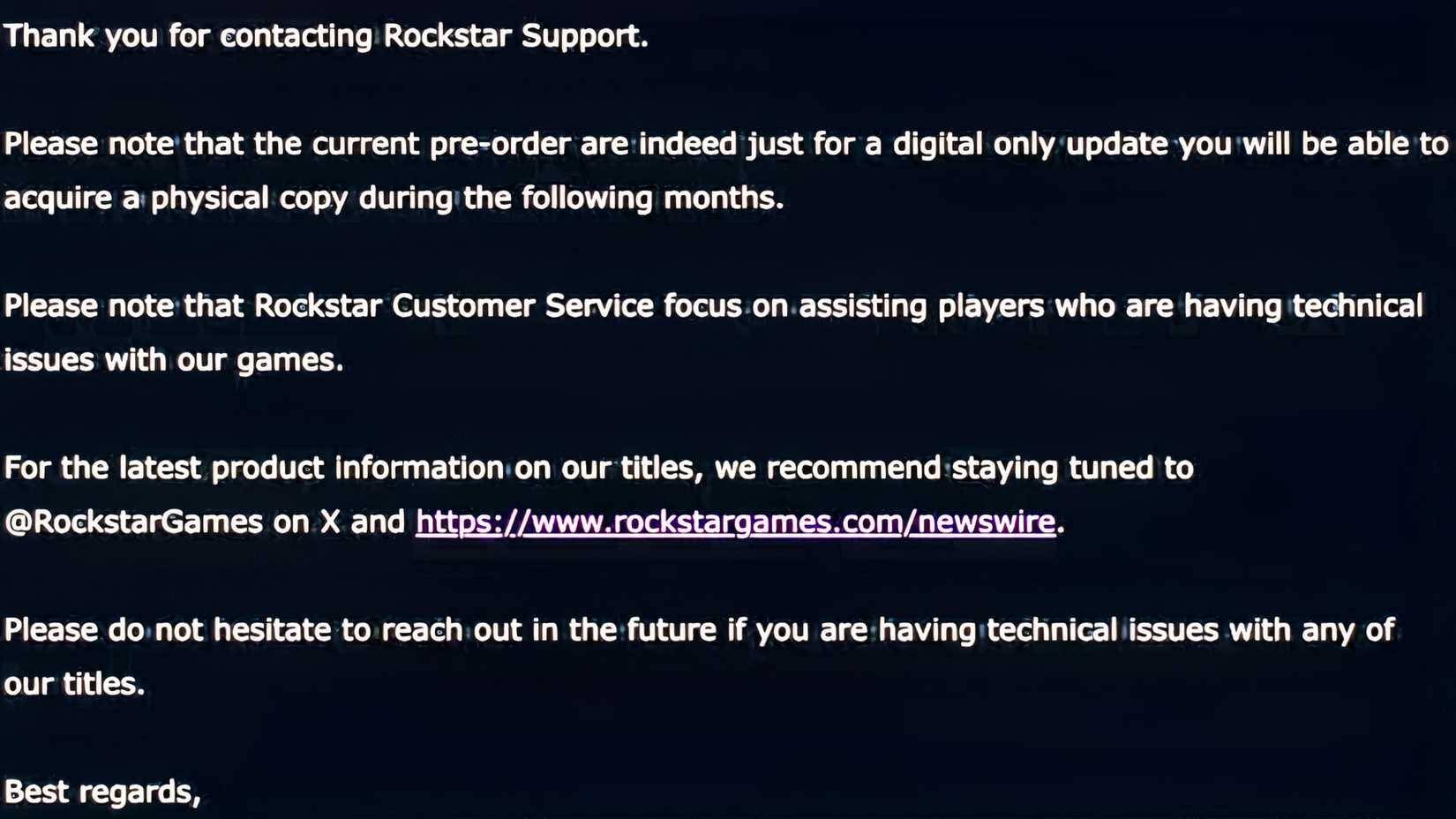 Rockstar Announcement