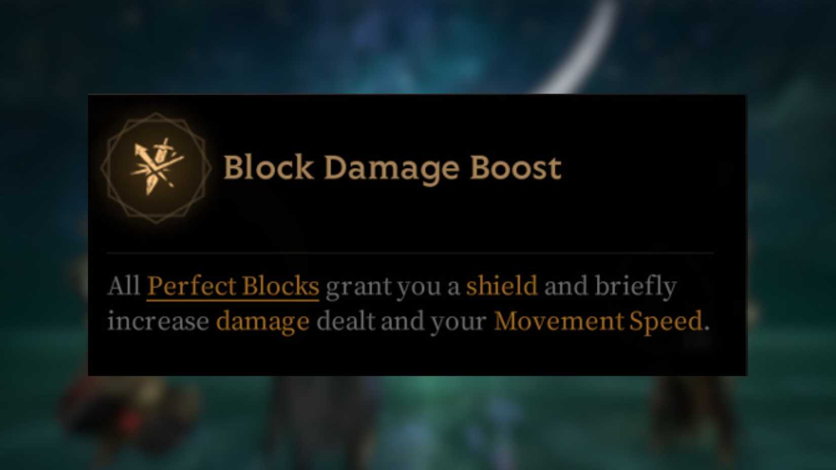 Block Damage Boost Mistfall Hunter Mercenary Sword and Shield