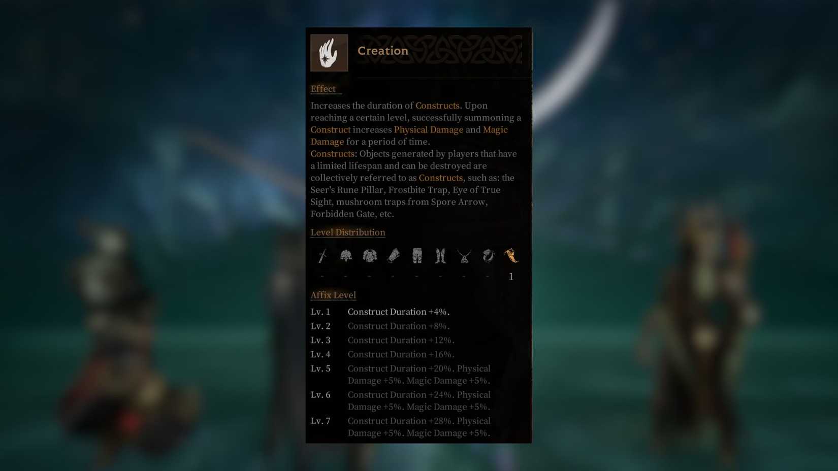 Creation Mistfall Hunter Mercenary Sword and Shield
