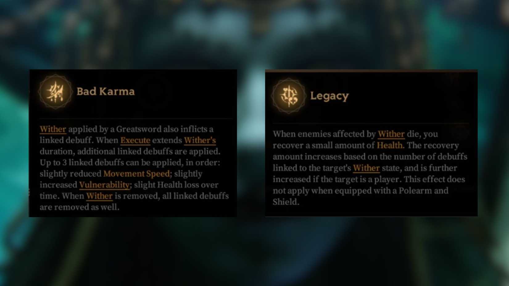 Mistfall Hunter Bad Karma and Legacy