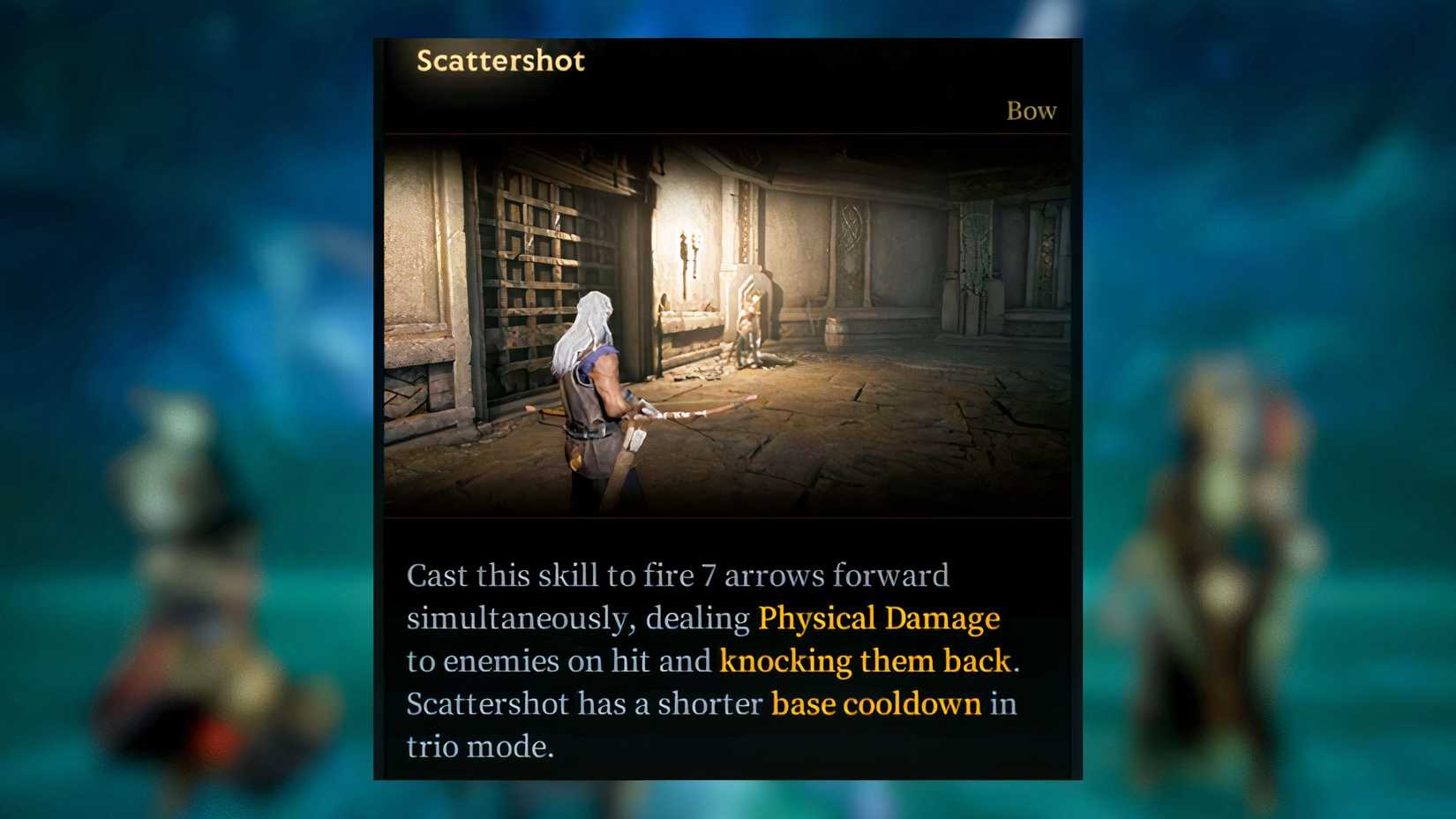 Mistfall Hunter Scattershot Skill