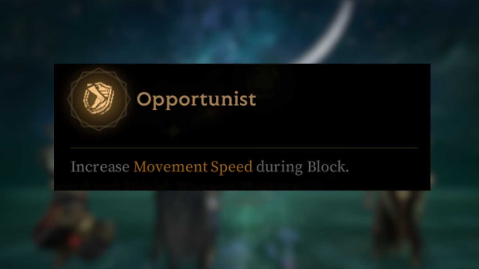 Opportunist Mistfall Hunter Mercenary Sword and Shield