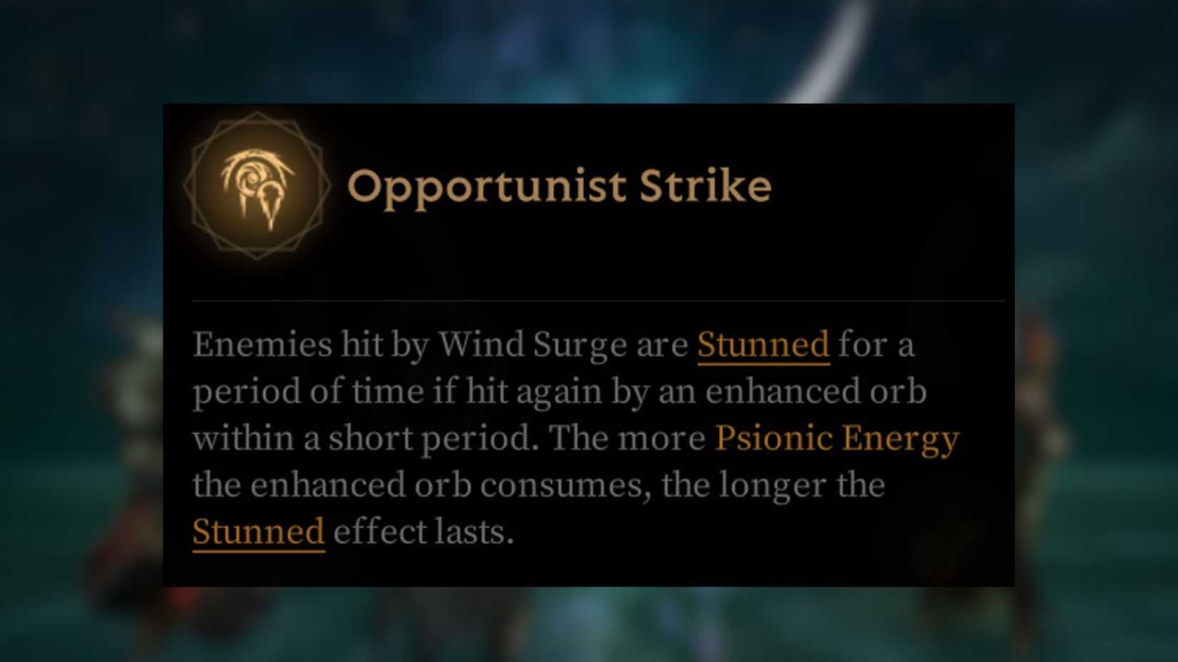 Opportunist Strike Mistfall Hunter Mercenary Sword and Shield