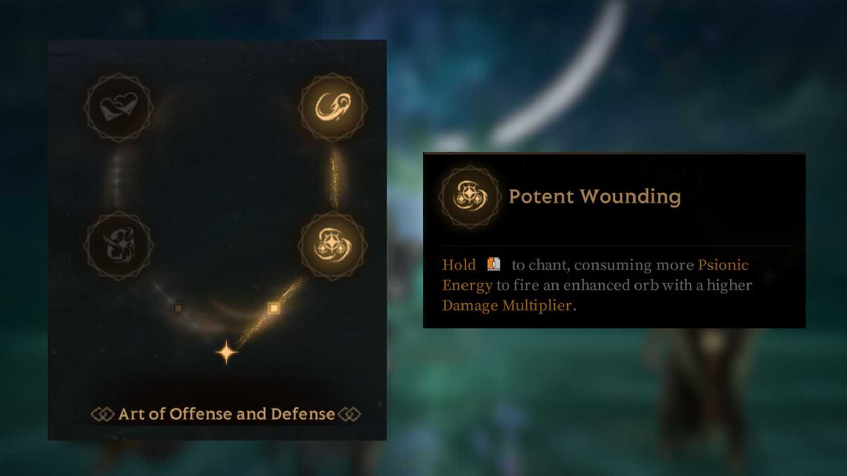 Potent Wounding Mistfall Hunter Mercenary Sword and Shield