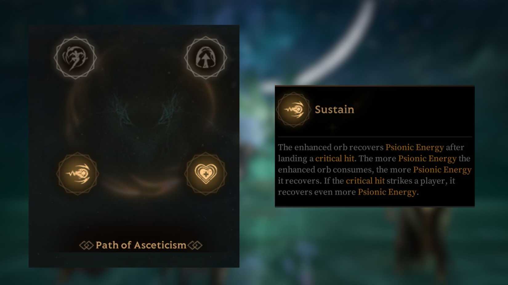 Sustain Mistfall Hunter Mercenary Sword and Shield