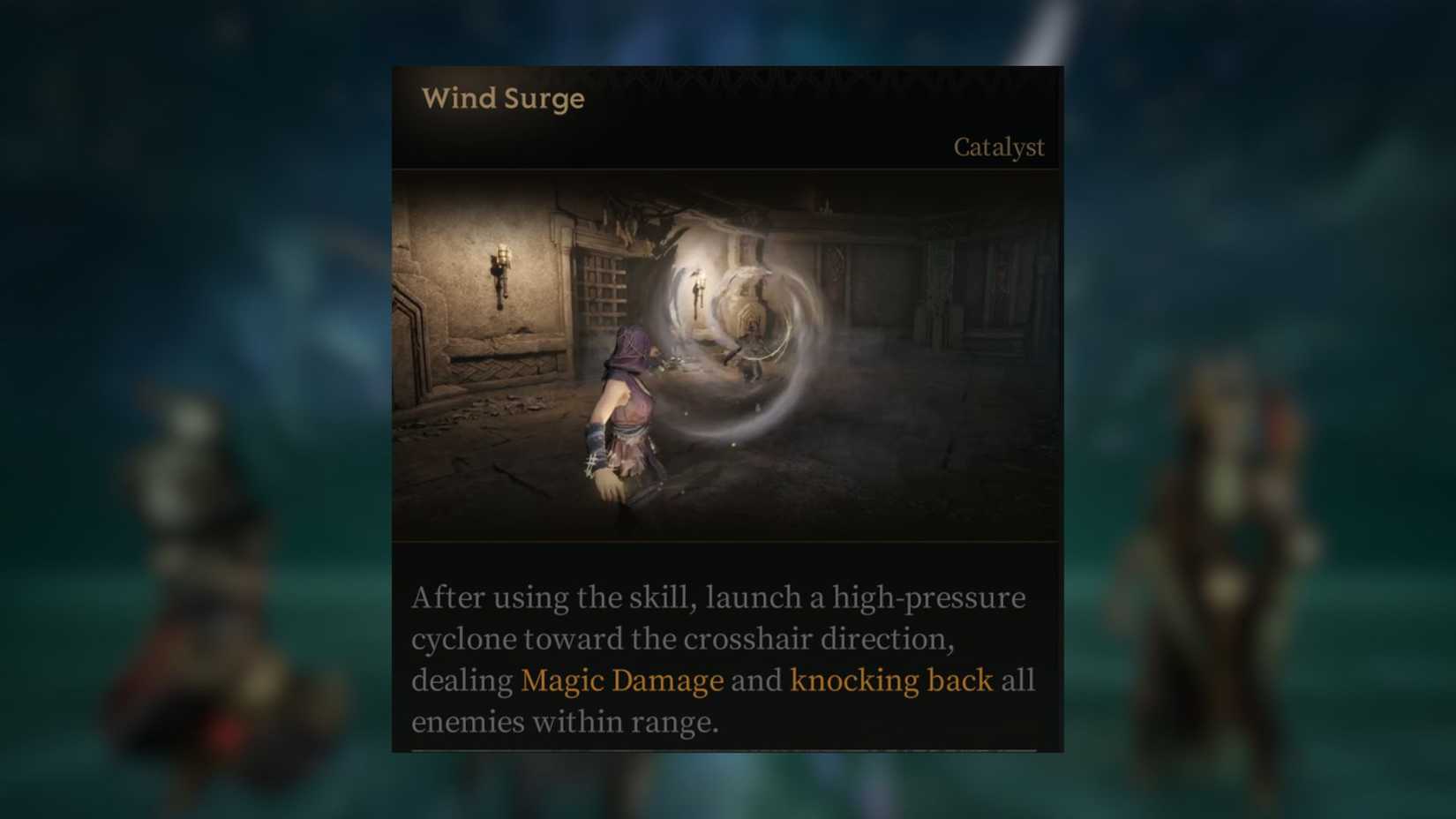 Wind Surge Mistfall Hunter Mercenary Sword and Shield