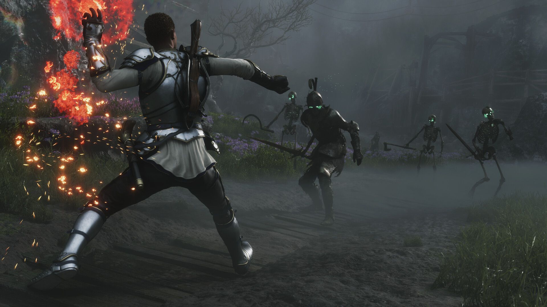Battling against skeletons