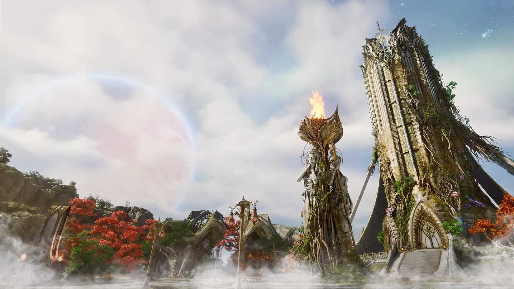 Fantasy landscape from Aion 2.