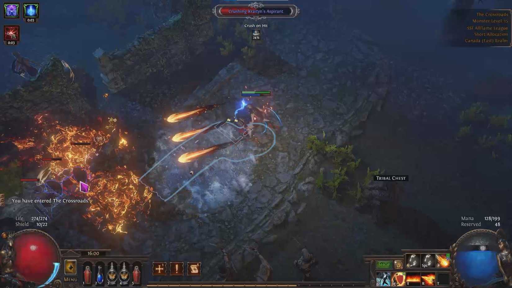 rf occultist fireball  progression